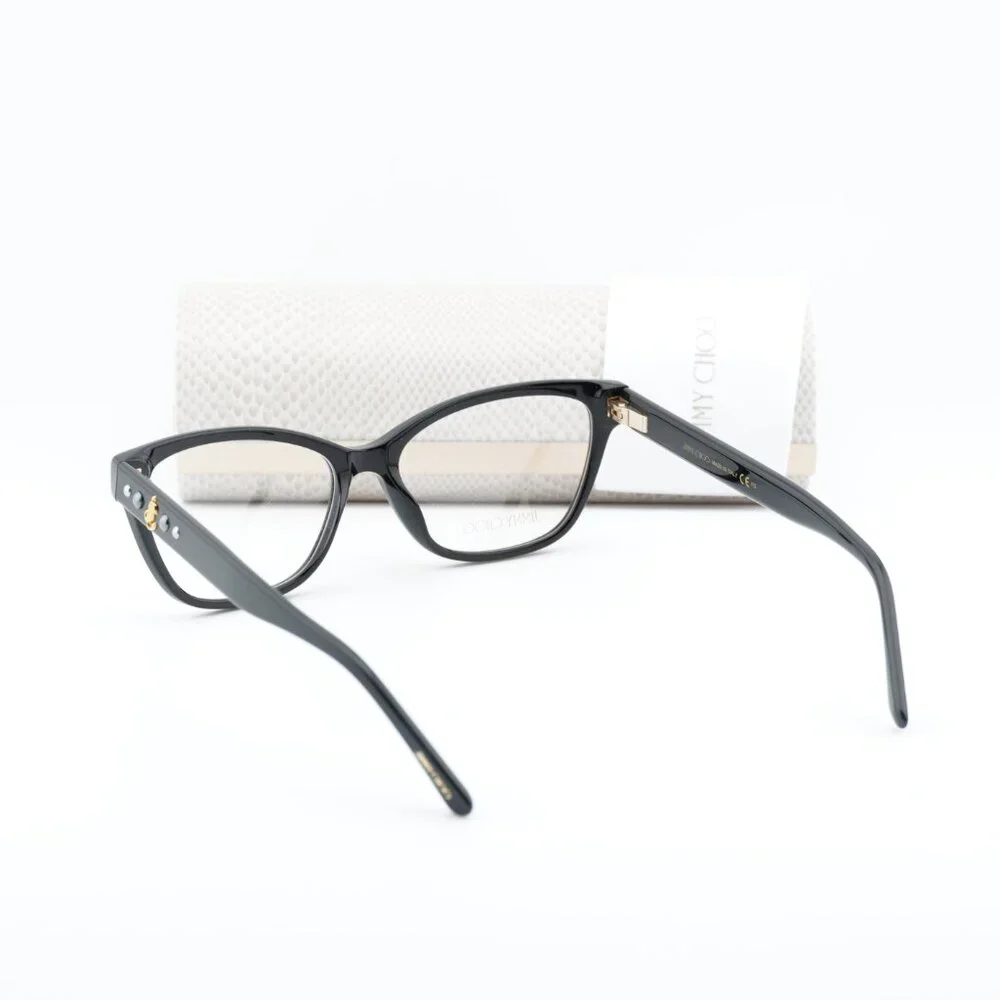 Jimmy Choo JC334 0807 00 Eyeglasses Black 54mm Cat Eye Frame - Picture 10 of 10